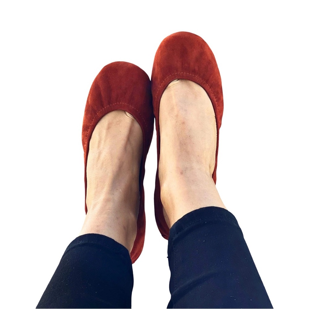The Storehouse Flats Burnt Orange Suede Size 10
